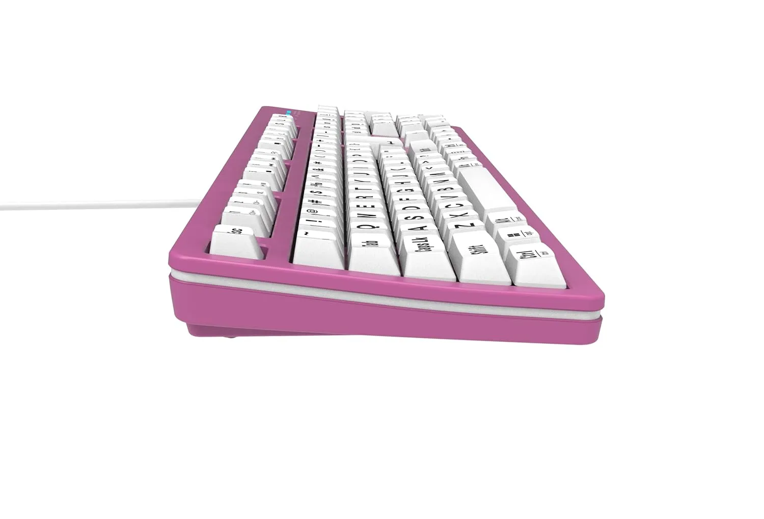 VitalASC USB Gaming Keyboard with Large Font ‎EKB216 White view 5